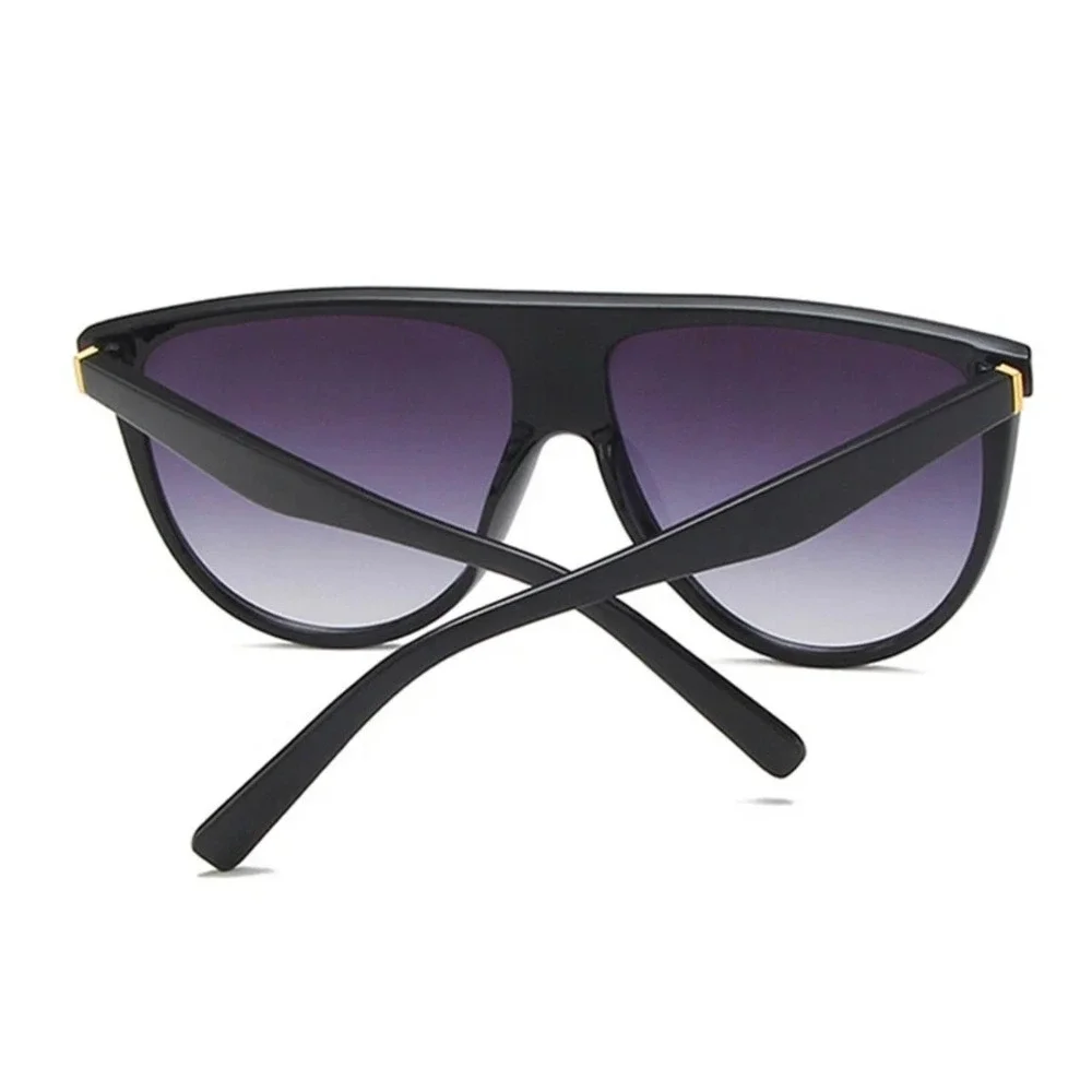 Shield Sunglasses Womens Mens OS Black New Oversized Flat Top Gradient Lenses